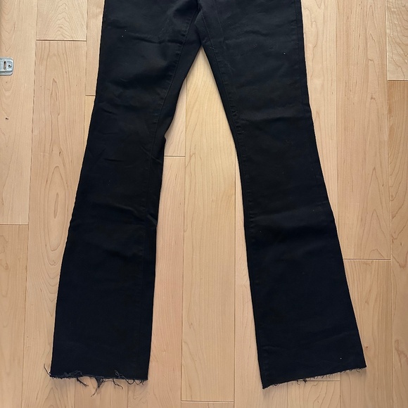 Like-New- Joe's Raw-Hem Black Flare Jeans (26) - Picture 3 of 9